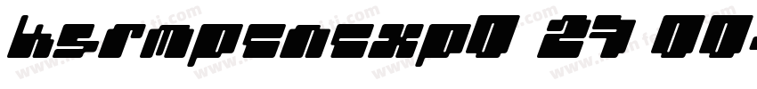KSRMPCNCXP0 27 00字体转换